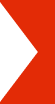 Red right-pointing triangular arrow on white background.
