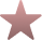 Covered Bridge Newtown Icon Single pink star icon with a gradient effect on a transparent background.