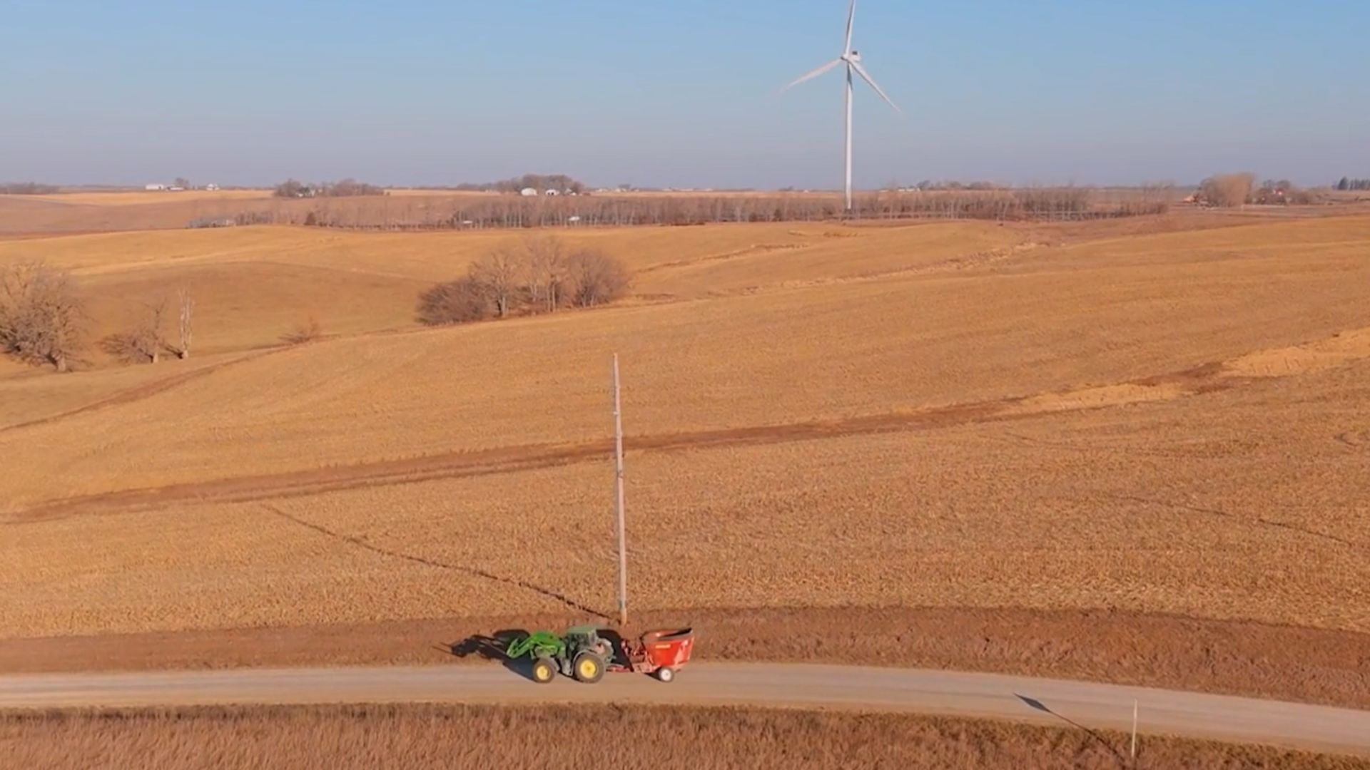 Iowa farmland and machinery