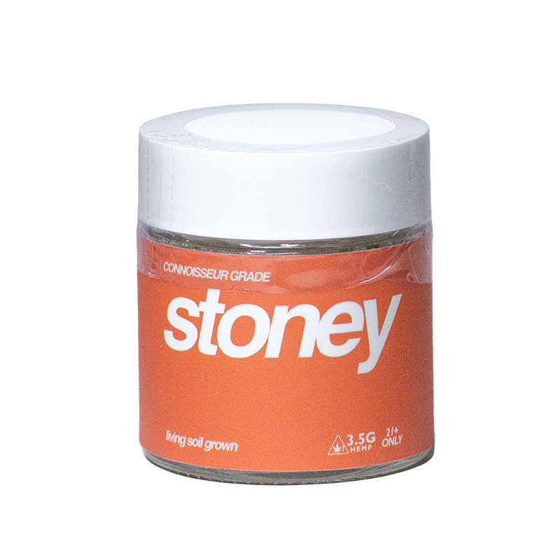 Yum Yum 3.5-gram Stoney Branch flower jar shown from the front