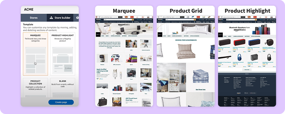 Windows of the Amazon website