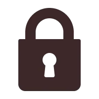 A lock with a cross on it.