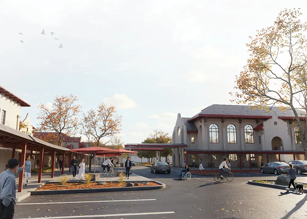 rendering of future development at swift center