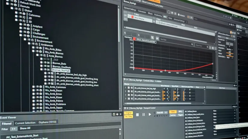 Wwise session for gameplay audio implementation and systems design