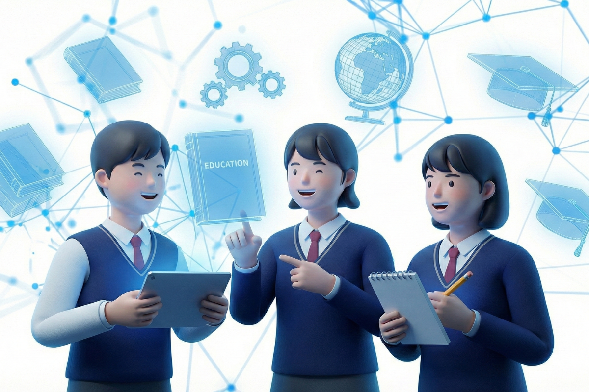 image of ai learning with modern classroom engagement