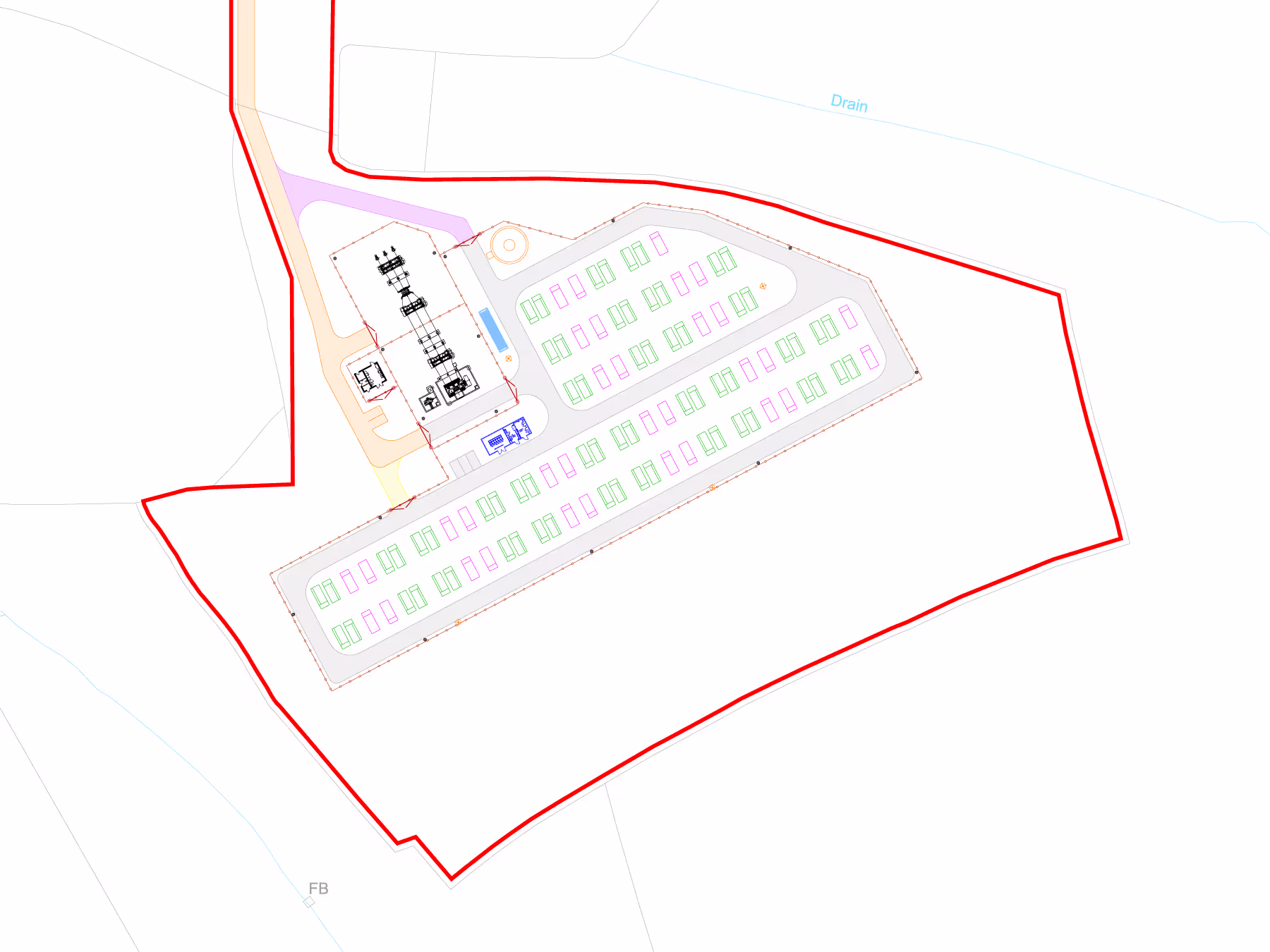 Exeter site layout
