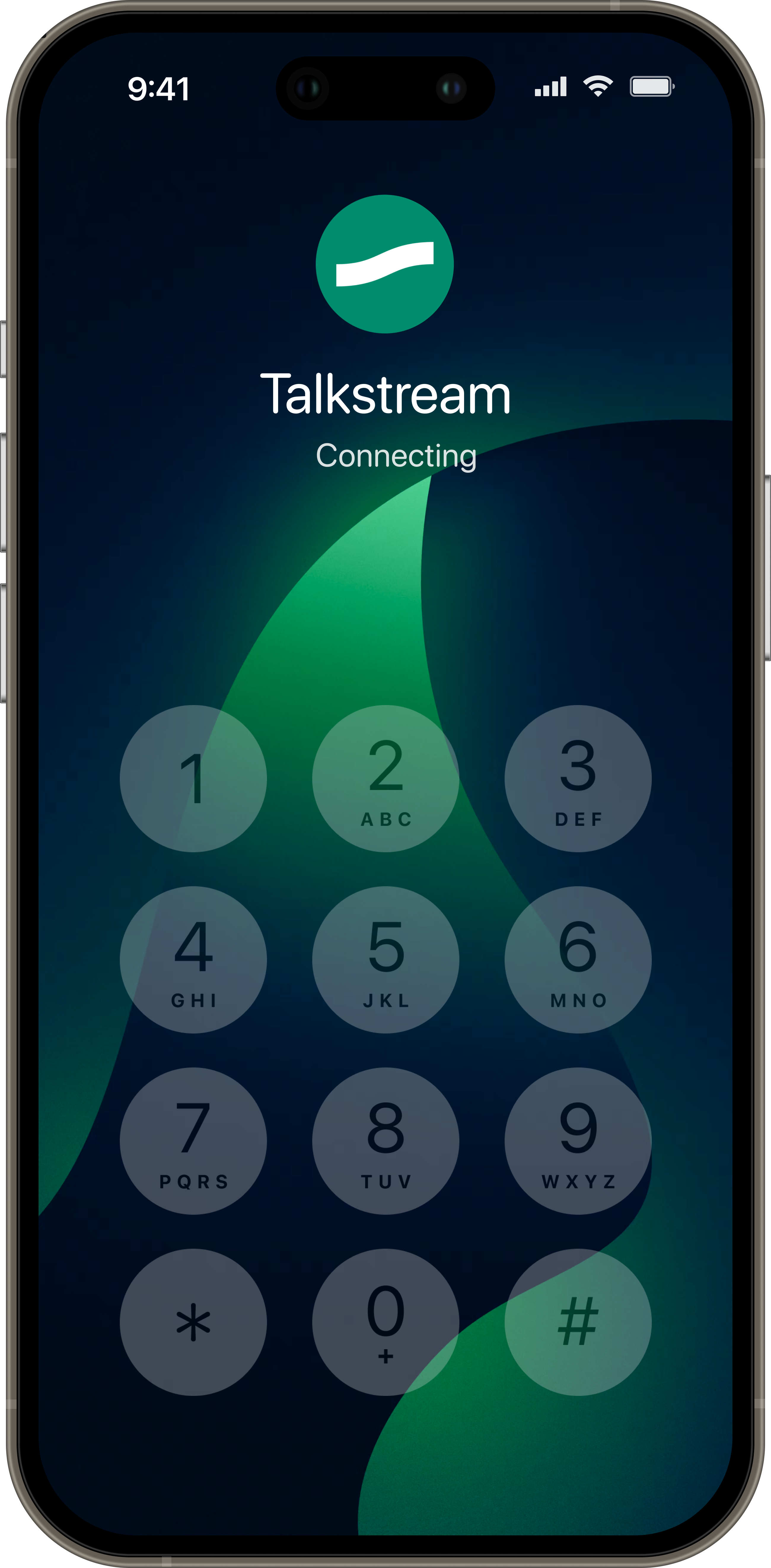 Talkstream phone mockup