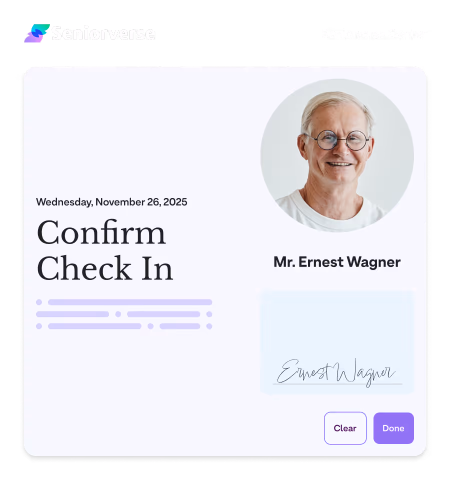 Facial recognition check-in