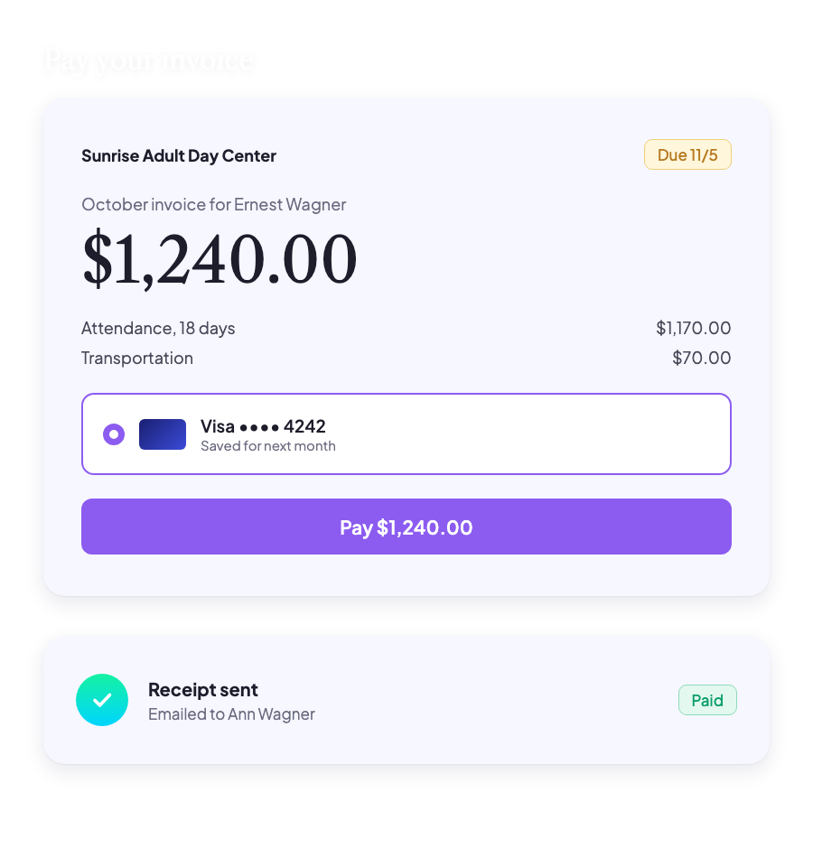 Private pay, collected