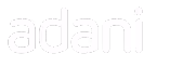 White lowercase text reading 'adani' on black background.