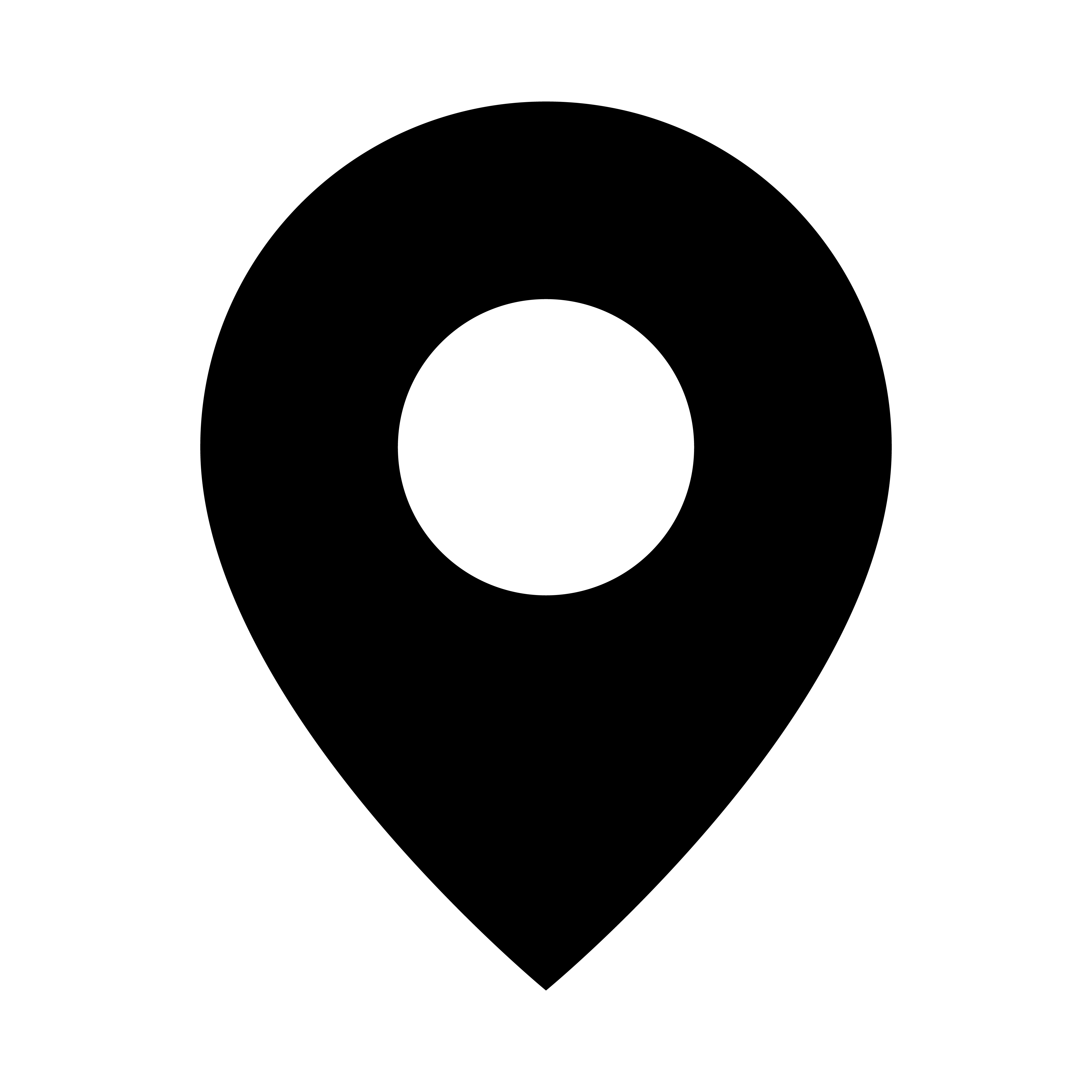 Standort-Symbol mit Umriss einer Landkarte und einem Markierungspunkt.