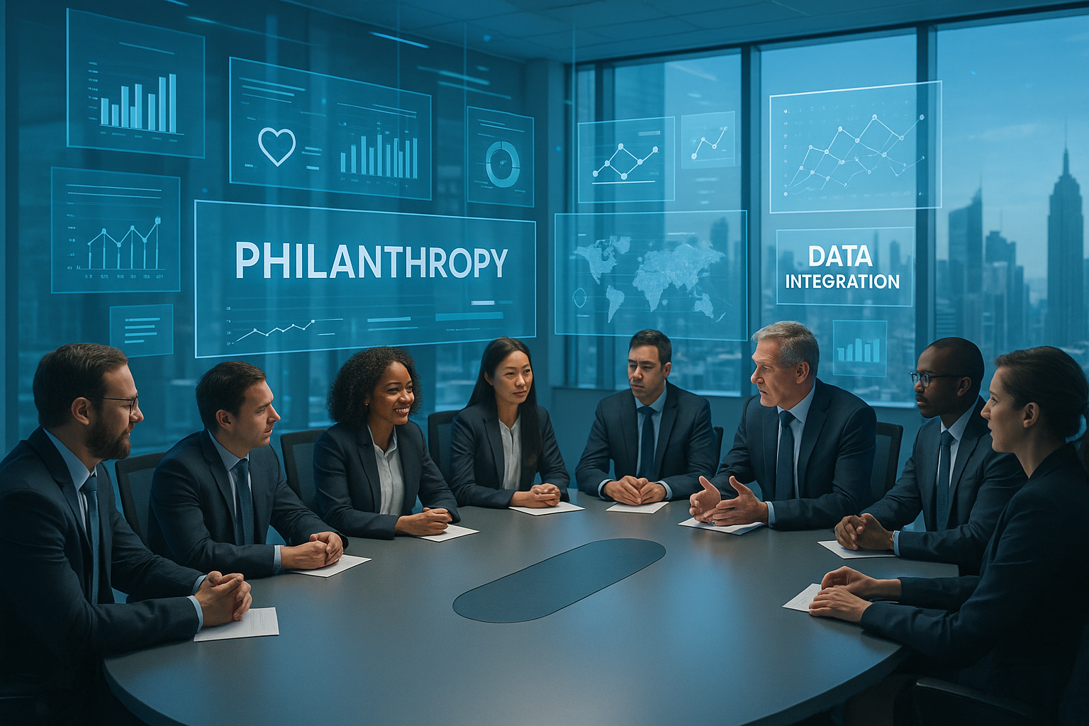 Illustration for: Transformative Reporting: AI-Powered Philanthropy