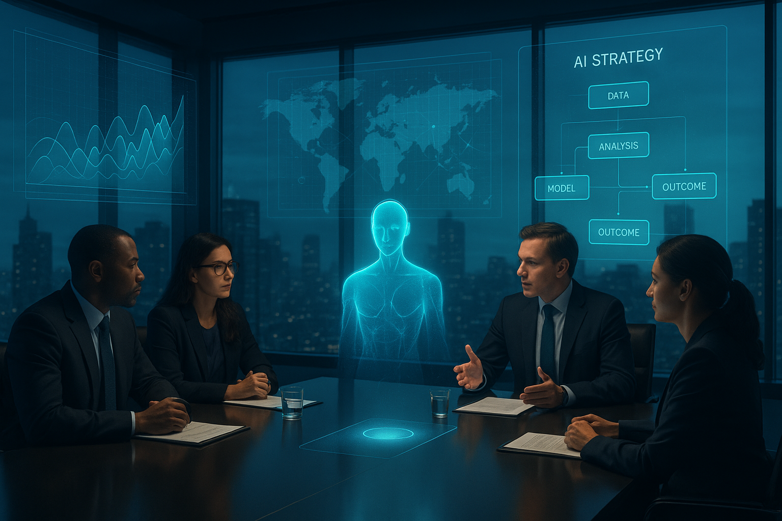 Illustration for: Action-GenAI: from Virtual Conversations to Real-World Actions - A Business Revolution