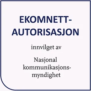 Vi er autorisert fra Ekomnett