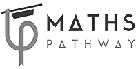 Maths Pathway logo with stylized letters and a circular design element.