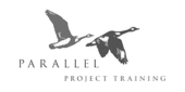 Two flying ducks logo with text 'PARALLEL PROJECT TRAINING'.
