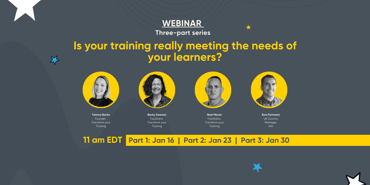 Bring us your training challenges - we'll solve them!