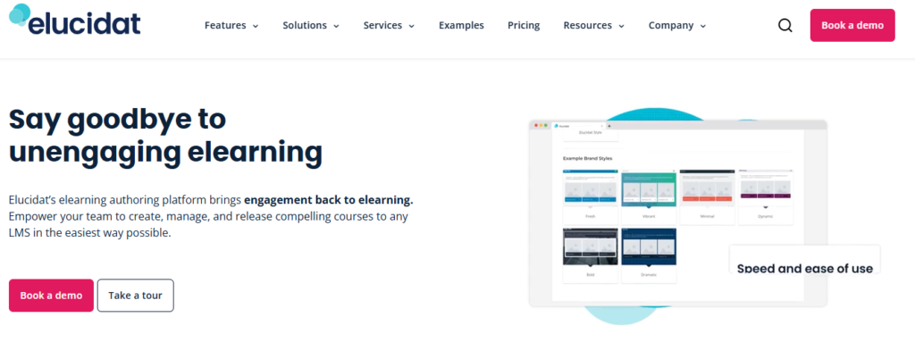 Elucidat homepage