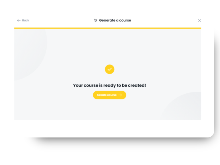 Image of Arlo's online course creation software in action