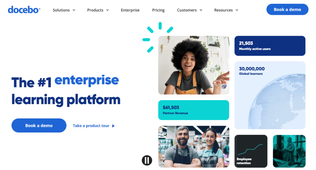 Docebo homepage