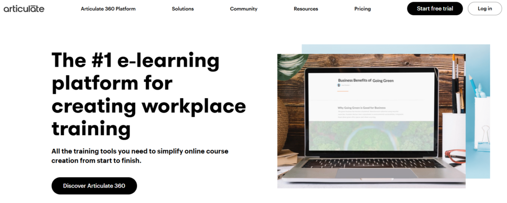 articulate homepage