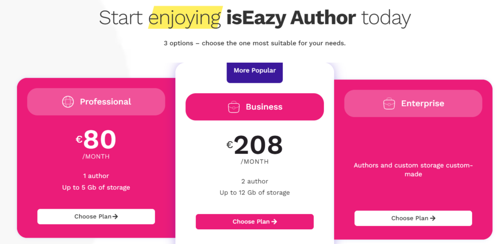 isEazy author pricing