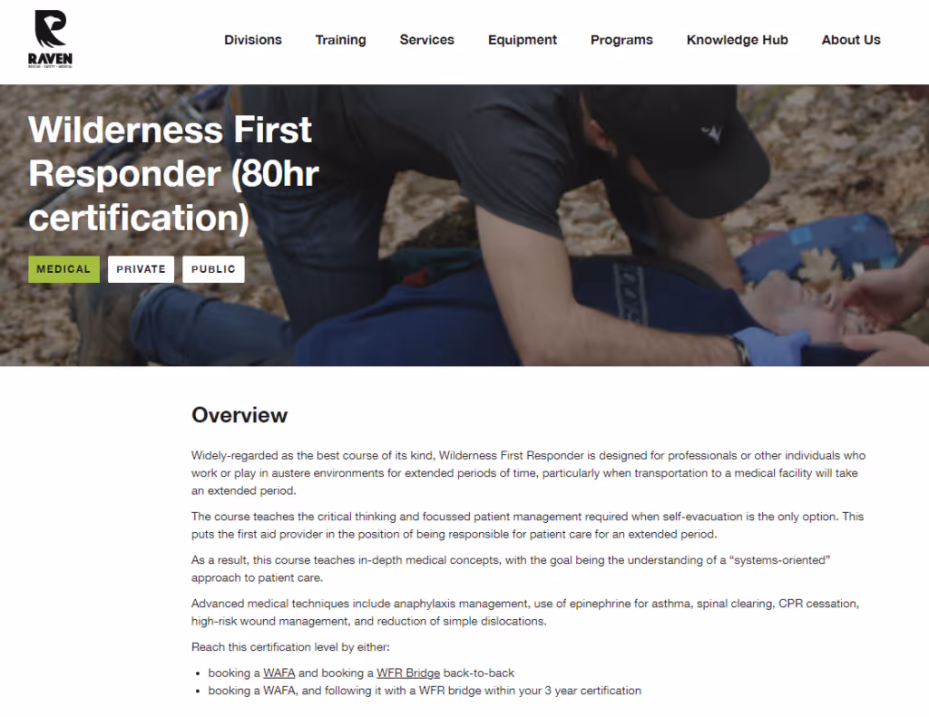 An example of instructor led training.