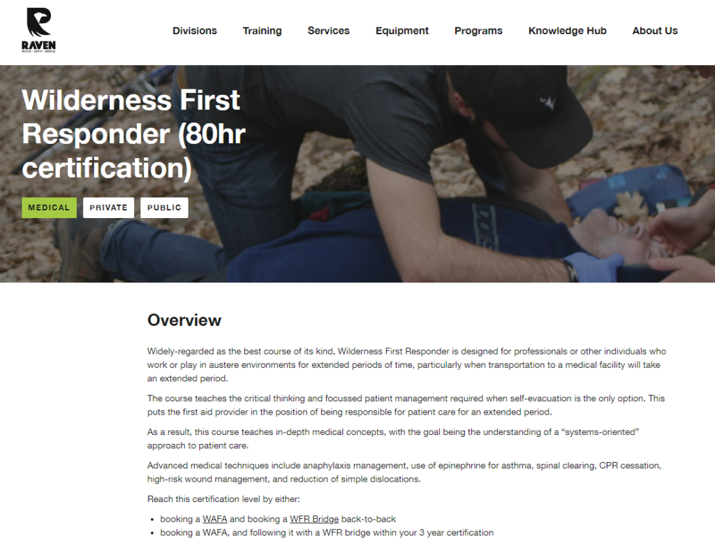An example of instructor led training.