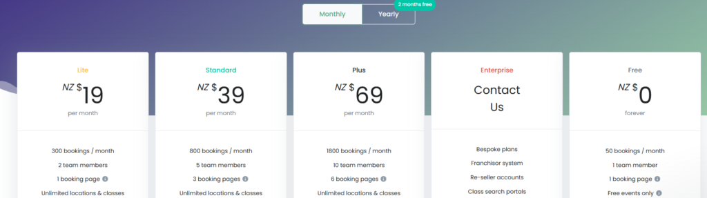 Bookwhen pricing