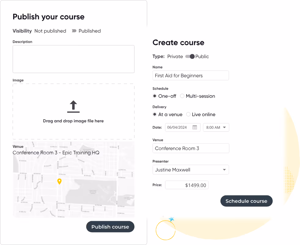 Arlo's course scheduling process