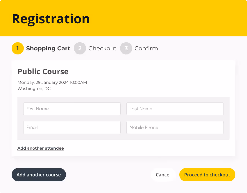 An image of an Arlo registration form