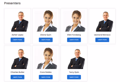 Theme Z - Presenters list