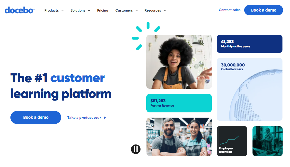Docebo homepage