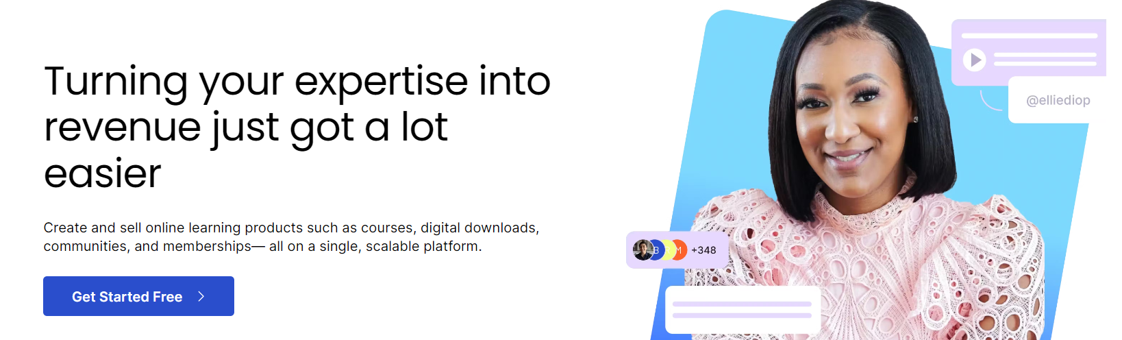 Thinkific is a platform that helps you build interactive lessons, and track training progress.