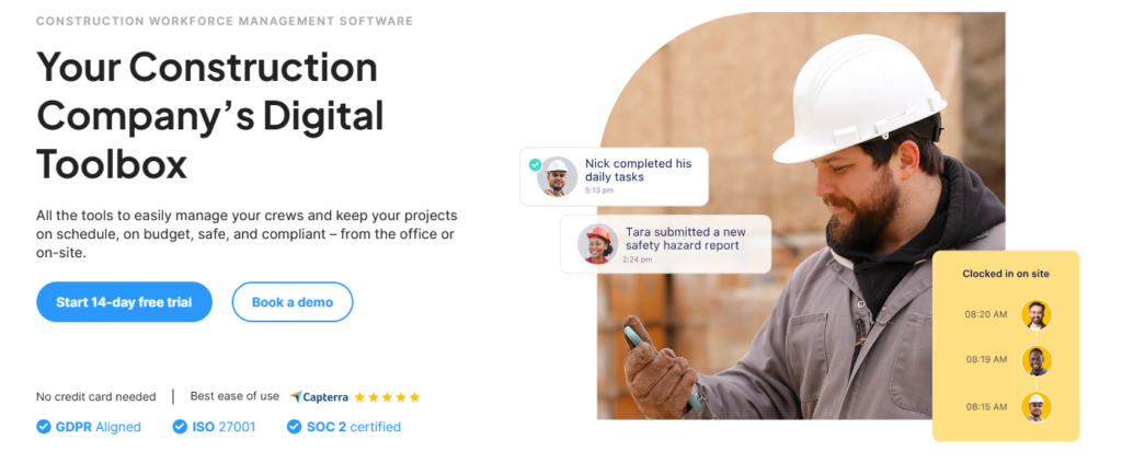 Connecteam homepage