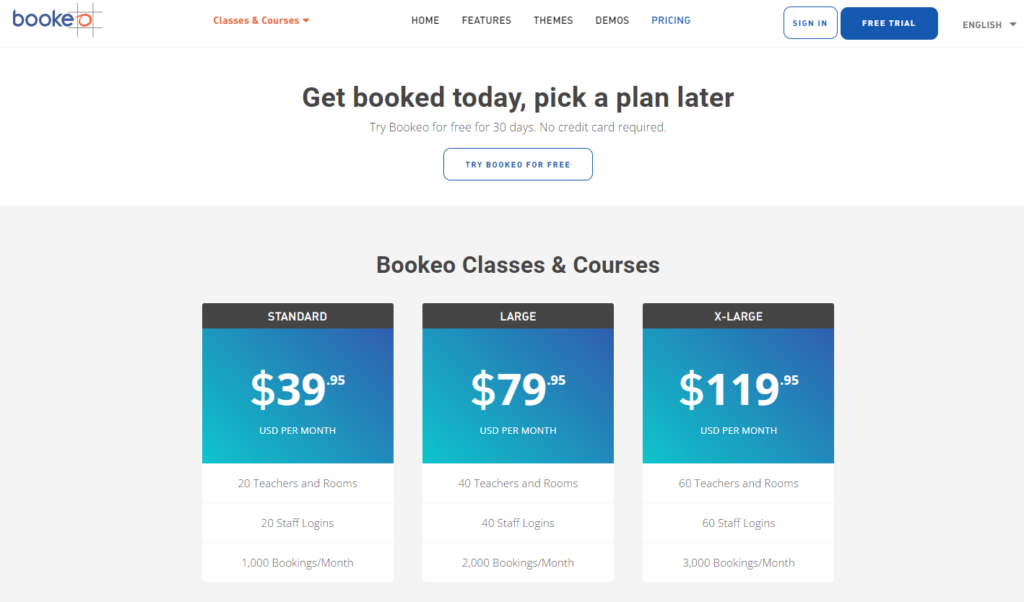 Bookeo pricing