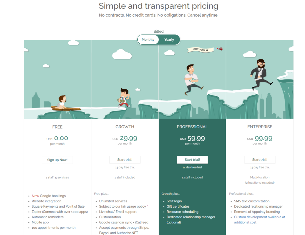 Appointy pricing