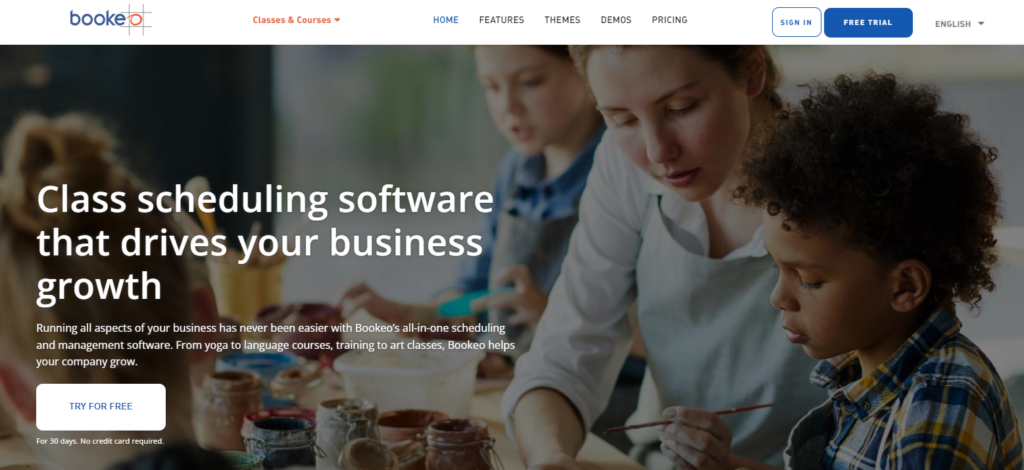 Bookeo homepage