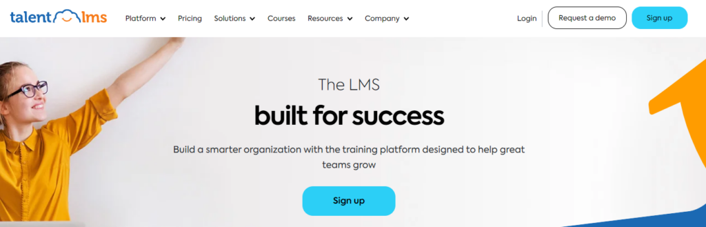 TalentLMS homepage