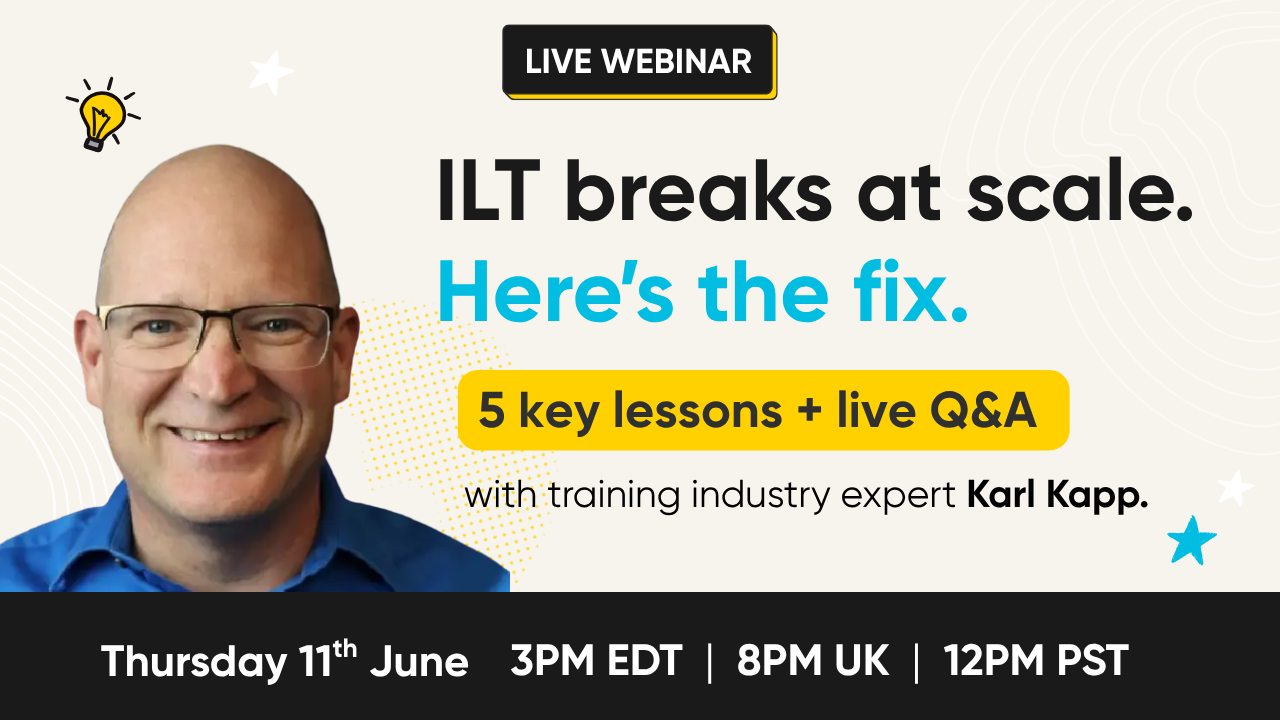 Instructor-Led Training Breaks at Scale. Here's the Fix.
