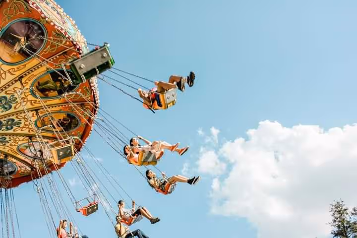 Image of children in a joy ride