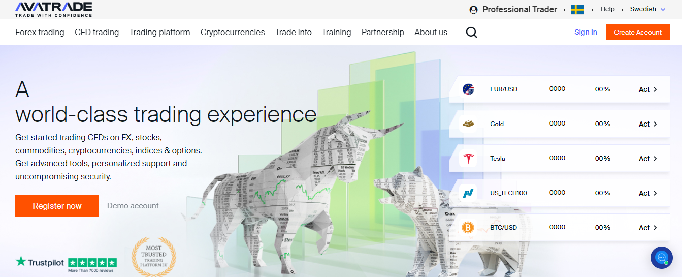 ava trade - trading in uae