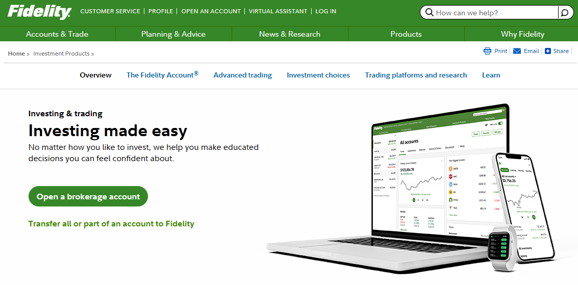 fidelity - Best Beginner Trading Apps