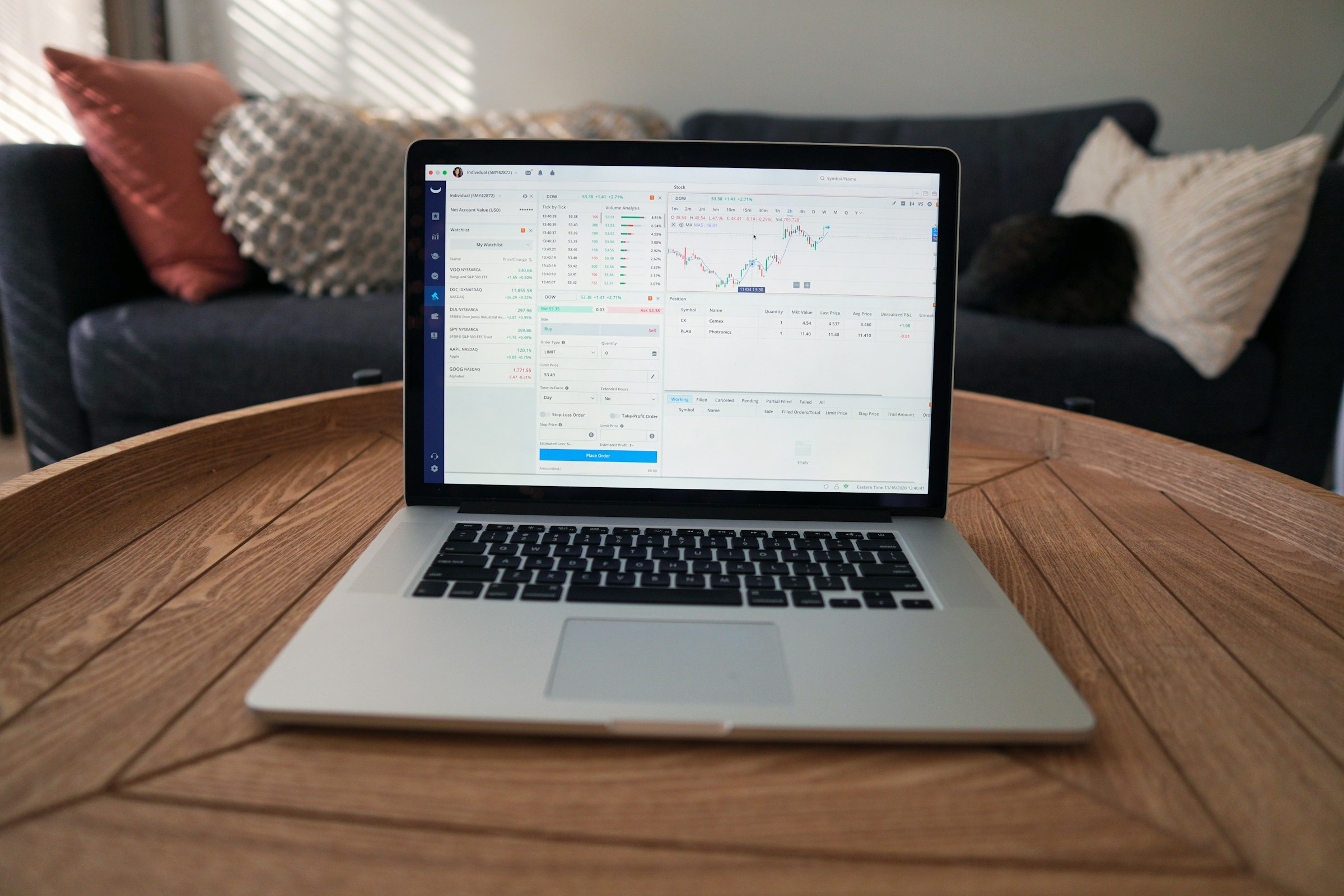 Trading on Laptop - How To Become A Successful Day Trader