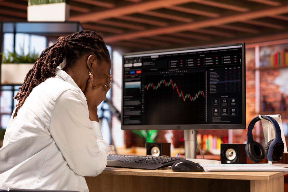 woman with hands on her face - How Long Does It Take to Learn Trading