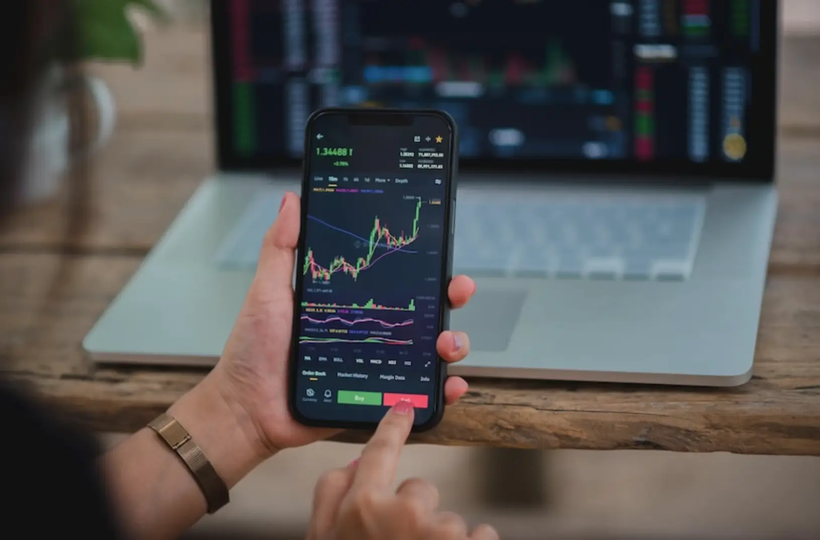 Person Using the Laptop - Trading Patterns