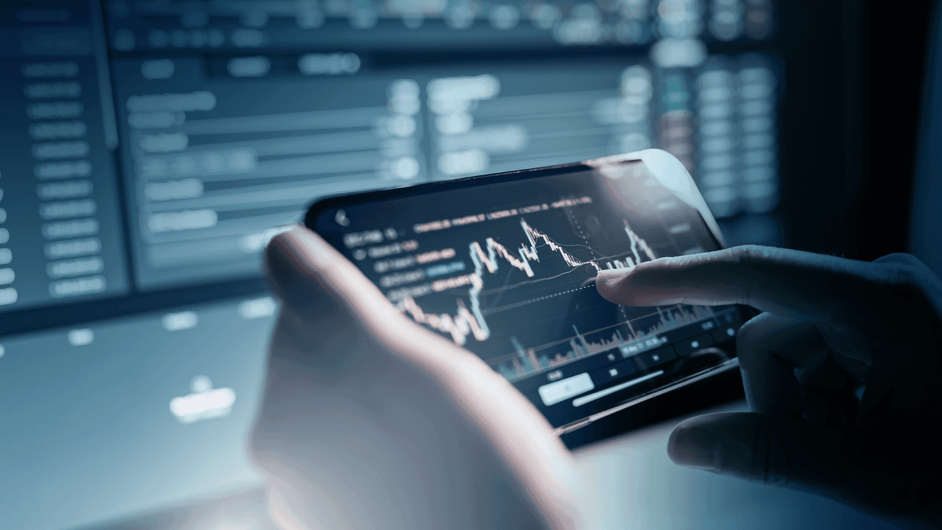 Digital stock market trading data visuals - Price Action Trading