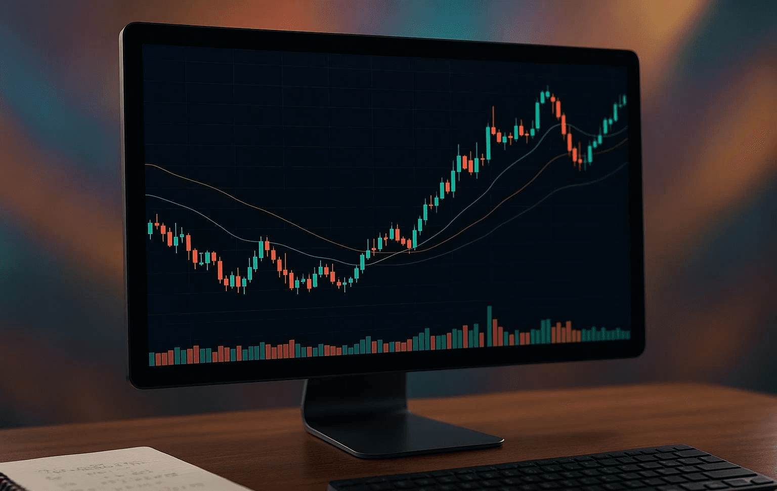 Stock market charts on computer screen - Best Indicators for Options Trading