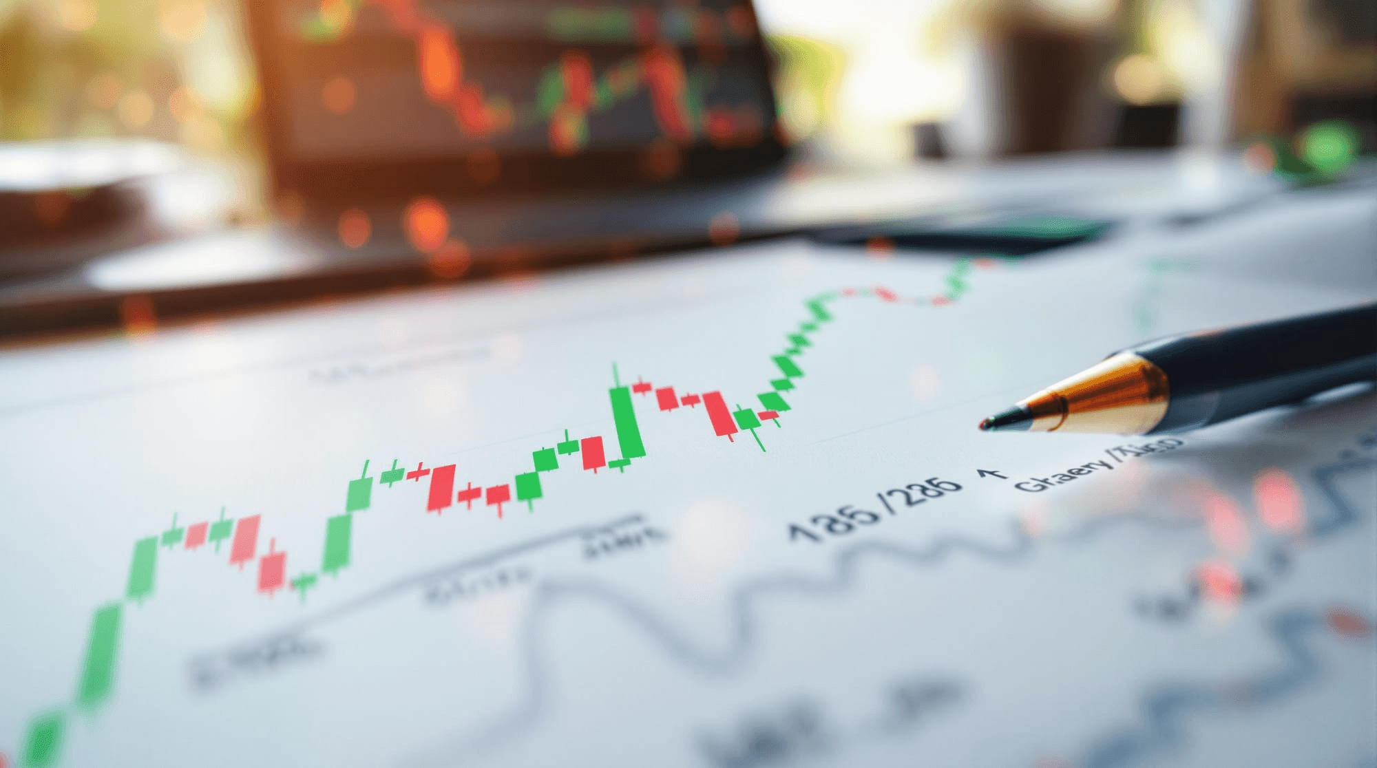 Financial stock market candlestick chart - The Strat Trading Strategy
