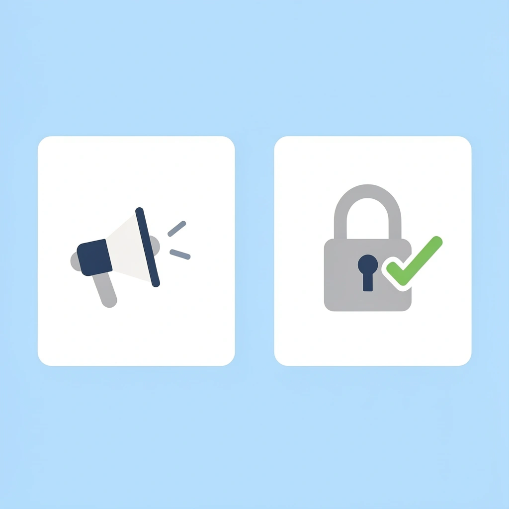 Before and after comparison showing attractive TradingView integration on left versus buried fine print and restrictive terms on right